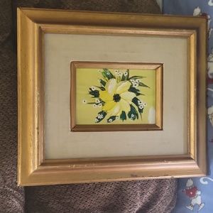 Vintage Flower oil Painting